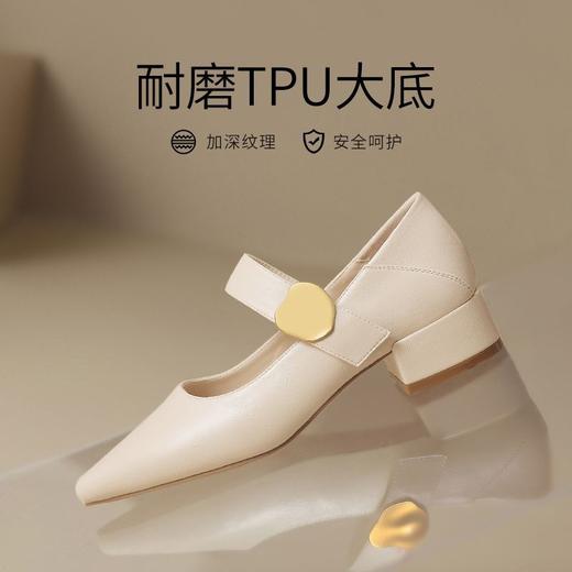 ZHR则则尖头玛丽珍鞋2025新款气质爆款法式单鞋高级女鞋一鞋两穿 商品图6