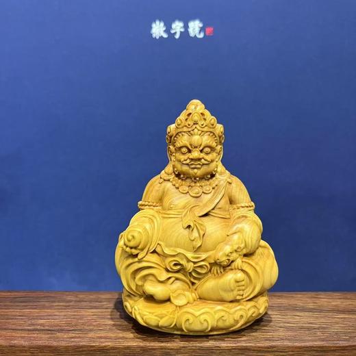 黄财神°黄杨木雕摆件 商品图0