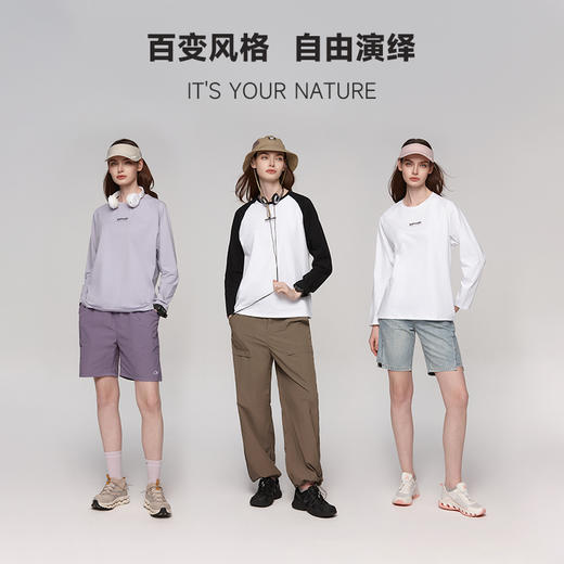 诺诗兰 特提斯女式长袖T恤  贴合身形，展现优雅线条。多尺码选择，满足不同身材需求，轻松应对日常通勤与休闲场合。  NTSET2217E 商品图4