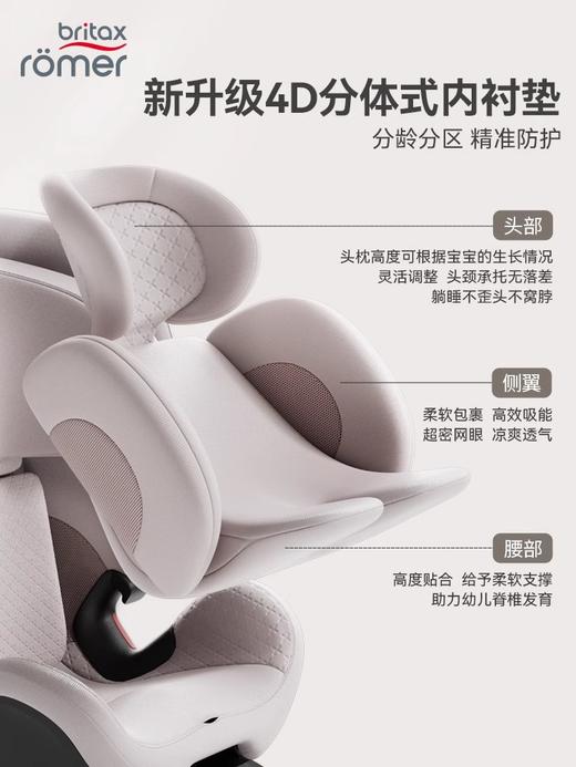 Britax Romer宝得适 成长骑士Air LUX 儿童安全座椅宝宝isize通风 0-7岁 商品图3
