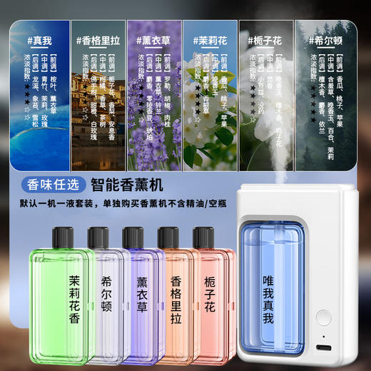 【智能香薰机！给家一个五星酒店香】清新香氛，喷香持久芬芳，时刻沁入心扉，唤起幸福的记忆。家中新宠，无痕壁挂，清新空气，让空气充盈迷人芬芳。氛围感拉满，小巧不占地，美好生活从此开始！ 商品图5