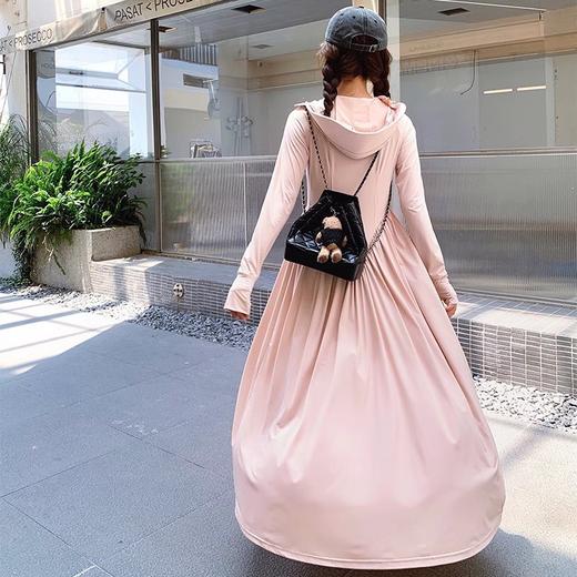 长款防晒衣女夏季轻薄透气海边防晒服外套超长款全身收腰显瘦防晒裙 商品图1