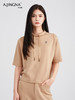 【懒人挚爱】阿菁娜软爆奶油肤醋酸空气层薄款短袖卫衣F30C302023 商品缩略图3