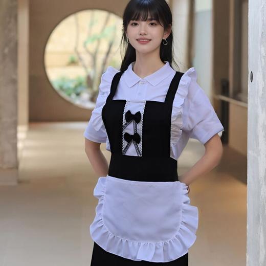 情趣可爱半防水防油厨房公主围裙 日系可爱网红女仆美甲美睫工作服围裙 商品图2
