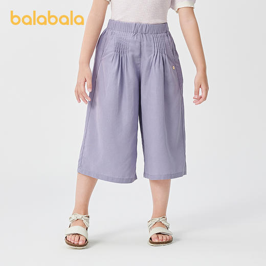 巴拉巴拉童装儿童中裤女童2025夏装新款中大童七分裤 商品图0