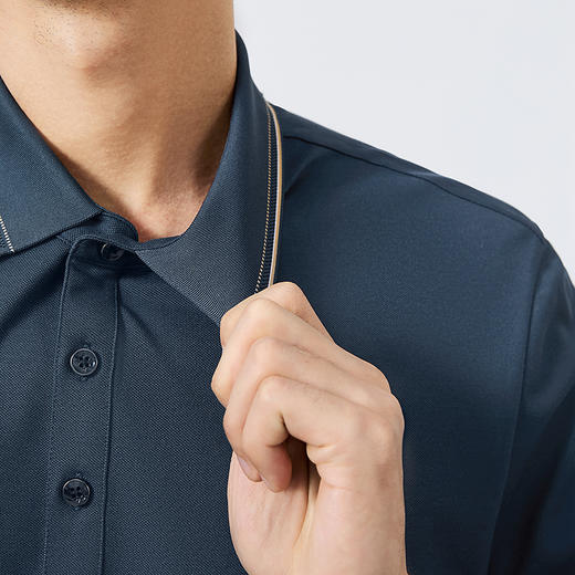 【7A抗菌2A防螨】柒牌polo衫男短袖2025夏季新品商务百搭翻领T恤128T71500 商品图2