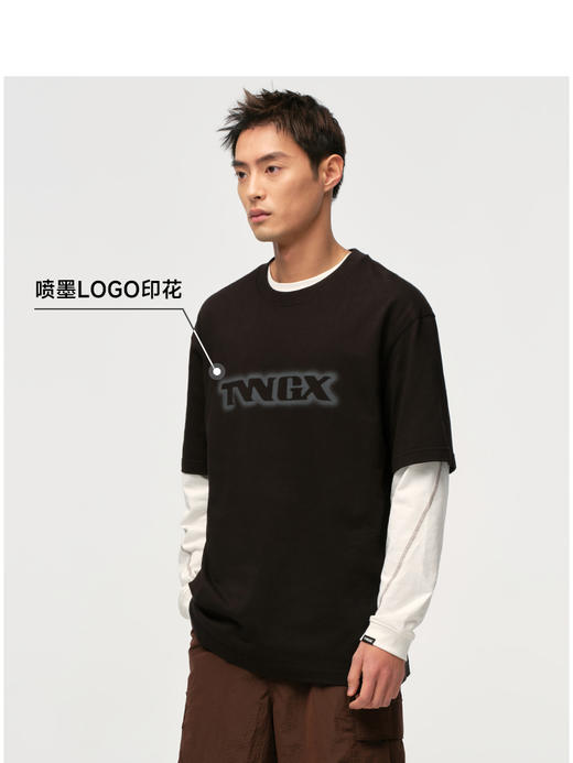 Teenie Weenie小熊男装字母T恤男夏季TNRW256419U 商品图4