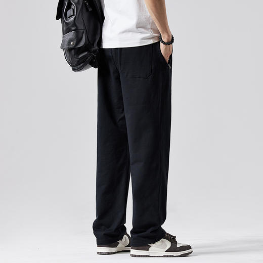 【超大码】【纯棉】【DQ】大依优型大码男装直筒休闲裤男宽松超大码简约百搭运动长裤夏季新品 商品图2