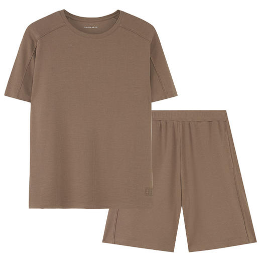 【华夫格棉粘纤】SCHIESSER/德国舒雅男士华夫格棉粘纤混纺宽松家居套装39/24890H 商品图7