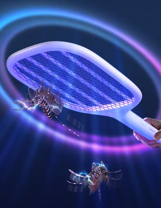 爆款热卖！日用必备~【芭菲电蚊拍】✅蚊虫肆虐啦🦟不要等被咬了才行动！爆款电蚊拍入手不亏~ 灭蚊黑科技产品，紫光诱蚊超高效，模拟自然光波💁🏻 商品图1