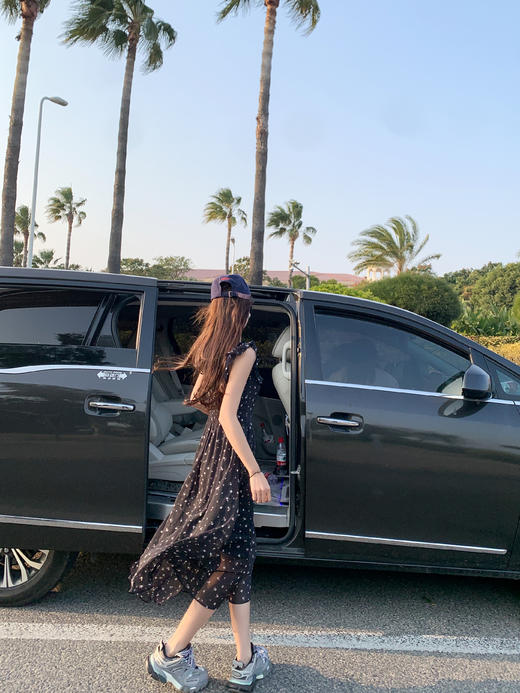 <曾小咸推荐>黑色碎花连衣裙 日常209.99/件 立减110 秒杀99.99/件！！ 商品图6