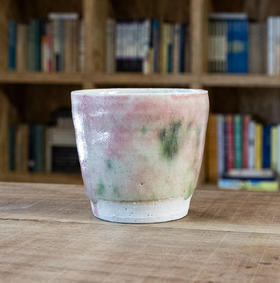 郑昀作品-粉绿晕染水彩杯（无把）