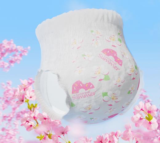 盛夏光年 新款樱花系列 柔软限定花苞裸感透气轻盈拉拉裤 商品图4