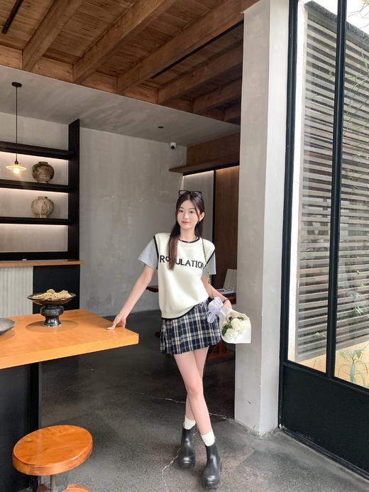 【129元任选2件】现货！蓝格子半身裙 商品图6