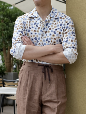 「2025爱好者直选52款」Flamenco 法国亚麻印花意式工艺衬衫