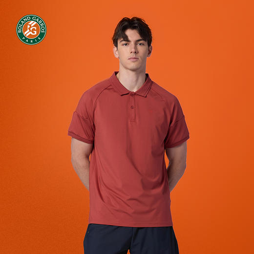 罗兰加洛斯法网速干polo衫网球短袖男夏新款透气凉感运动训练T恤 商品图4
