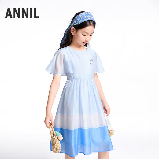 【实体店同款】女童短袖连衣裙夏季新款安奈儿童装AG523618 商品图1