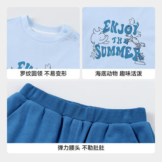 【实体店同款】男童短袖针织套装夏季新款安奈儿童装XB521616 商品图4