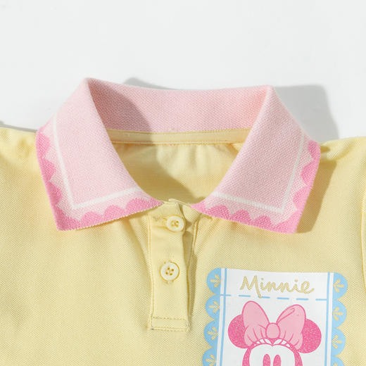 迪士尼【米妮冰感T恤】25夏季新款女童凉感短袖POLO衫亲肤透气休闲上衣ZD2ES003 商品图4