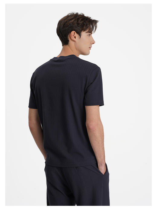 callisto桑葚蓝丝绵混纺T恤 商品图4