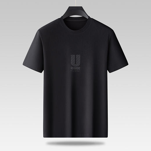 【棉质】【DWD】大依优型大码男装短袖T恤圆领 透气加肥加大大号半袖上衣男士 商品图2