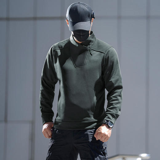 二代龙牙天同立领机能卫衣男士秋冬休闲宽松上衣外套 商品图3