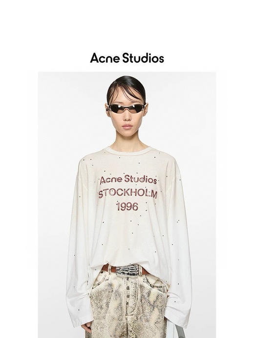 Acne Studios 1996系列 升级带钻款长袖Tee 商品图3