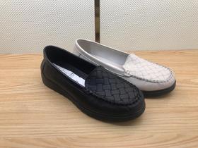 豪行22372201真皮复古休闲低跟女鞋单鞋皮鞋