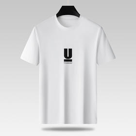 【棉质】【DWD】大依优型大码男装短袖T恤圆领 透气加肥加大大号半袖上衣男士