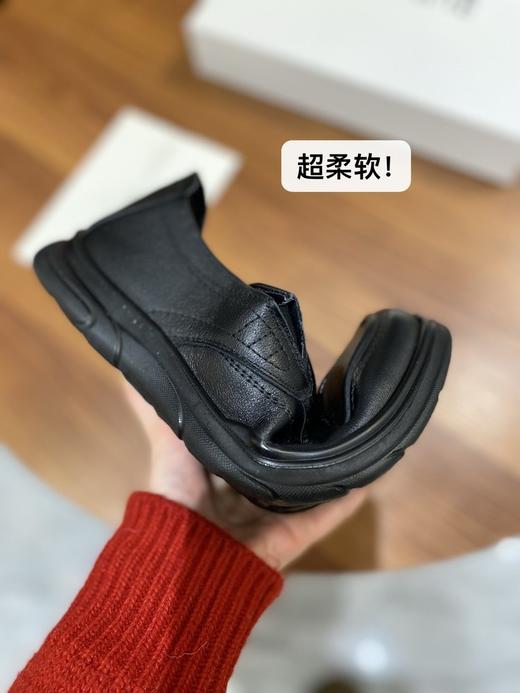 JEHURFIE/纪华菲  简约经典不过时！头层牛皮休闲商务一脚蹬男鞋AB25185 商品图3