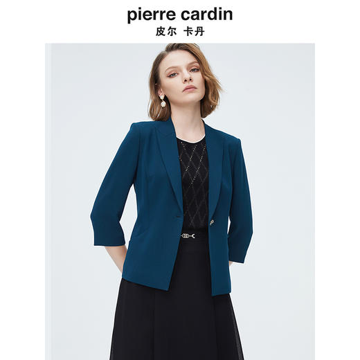 皮尔卡丹女装简约知性修身干练西服P4222U4029G0 商品图3