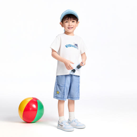 【实体店同款】男童圆领短袖针织衫夏季新款安奈儿童装XB521711 商品图3