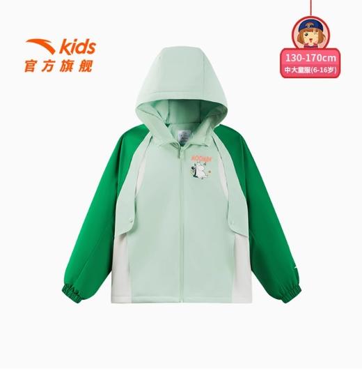 姆明IP联名安踏儿童女大童摇粒绒厚外套2025春季新款冬加绒保暖362518607 商品图0