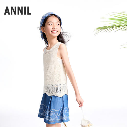 【实体店同款】女童针织背心夏季新款安奈儿童装AG522668 商品图2