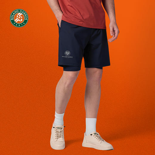 罗兰加洛斯法网速干运动短裤夏季男梭织透气专业网球训练五分裤 商品图1