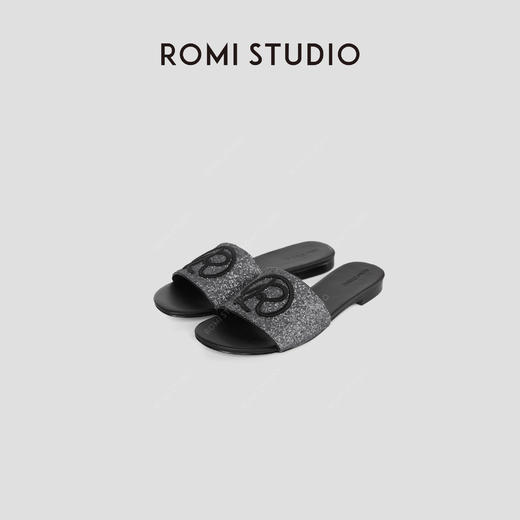 ROMI STUDIO夏季黑色时尚休闲外穿凉拖鞋 S3406 商品图0