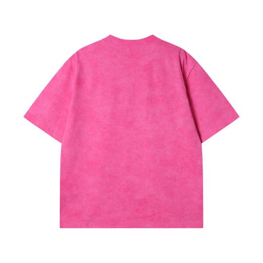 T2999夏季高级感新款美式扎染满天星短袖T恤字母数字印花百搭圆领上衣 商品图5