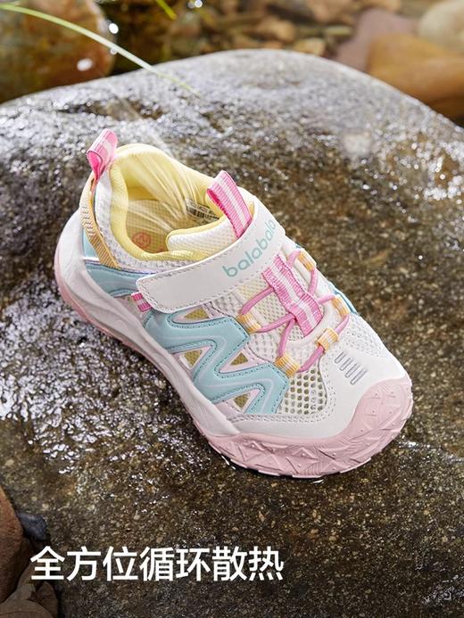 巴拉巴拉童鞋宝宝学步鞋儿童凉鞋鞋子婴儿2025夏新防滑透气网布鞋 商品图2