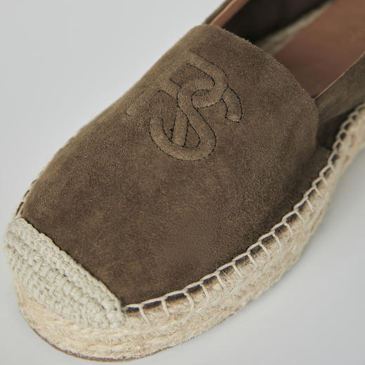 ROMI STUDIO“ old money”系列 英伦休闲反绒手工编织渔夫鞋 S3578 商品图2