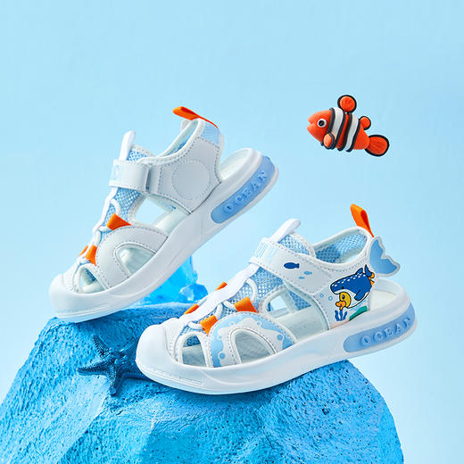 B.Duck小黄鸭童鞋夏季儿童凉鞋24-30 B2583908 商品图2