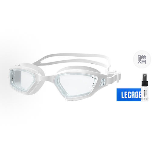 乐凯奇 LECAGE 专业近视游泳眼镜高清防水防雾大框泳镜 男女同款 商品图2