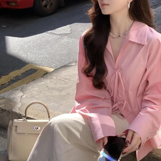 伊泺杉天丝蝴蝶结衬衫 | 莱赛尔天丝面料，垂感很棒；蝴蝶结绑带更具设计感，独特吸睛【3-5天发货】 商品图0