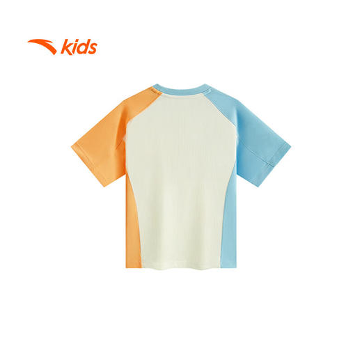 安踏儿童短袖T恤男小童2025夏透气潮流系列针织短袖衫352529121 商品图1