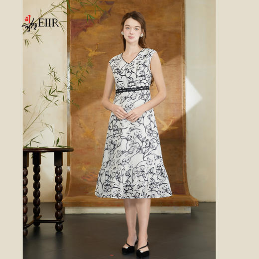 司歌碎花背心连衣裙显瘦优雅A911014x 商品图1