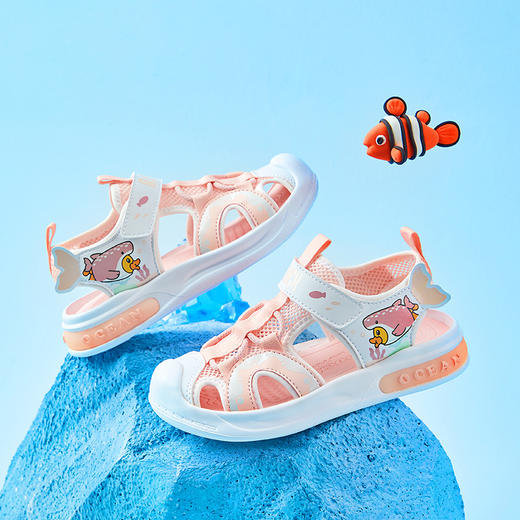 B.Duck小黄鸭童鞋夏季儿童凉鞋24-30 B2583908 商品图3