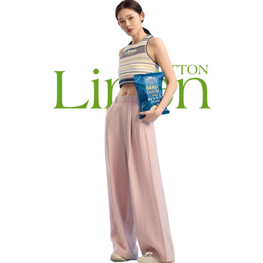 DANMO麻小姐系列棉麻裤 | 宽松有型 柔软透气 高腰收腹 舒适不勒 商品图4