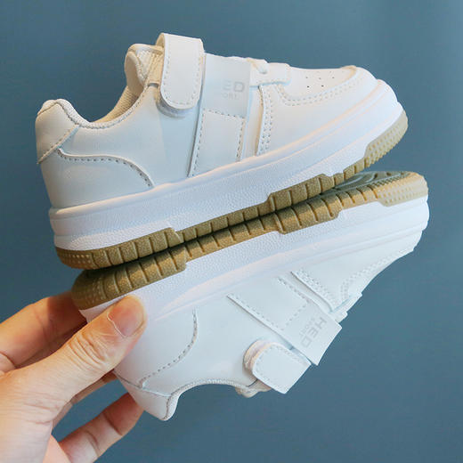 【YW】无忧购韩系简约纯色百搭儿童防滑轻薄软底休闲小白鞋SY-105（截单后7天发货) 商品图3