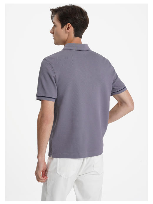 callisto海藻紫桑蚕丝混纺T恤 商品图4