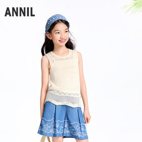 【实体店同款】女童针织背心夏季新款安奈儿童装AG522668