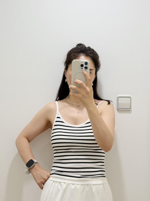 S8220 带胸垫｜蚕丝柔软型养护吊带一体式吊带背心 商品图12